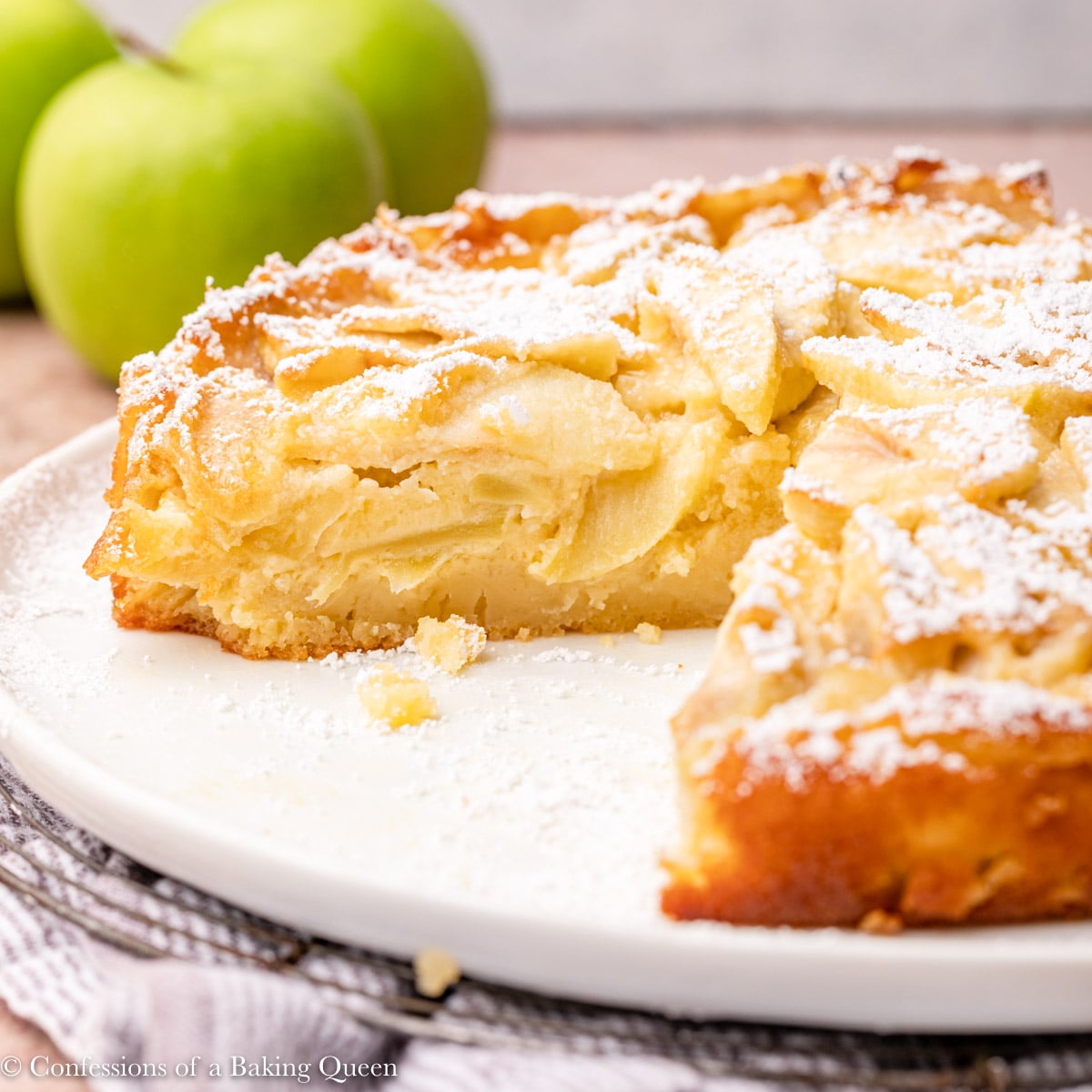 French Apple Cake: Custardy Perfection, No Mixer Needed